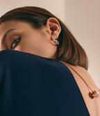 [Luxe]Boucles d'oreilles créoles en diamant BEE LOVE 
