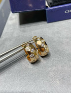 [Luxe]Boucles d'oreilles créoles en diamant BEE LOVE 