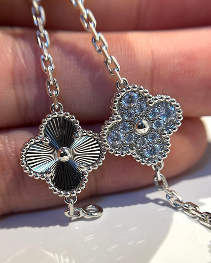 [Luxe] CLOVER 5 MOTIF LASER BRACELET COLLECTION