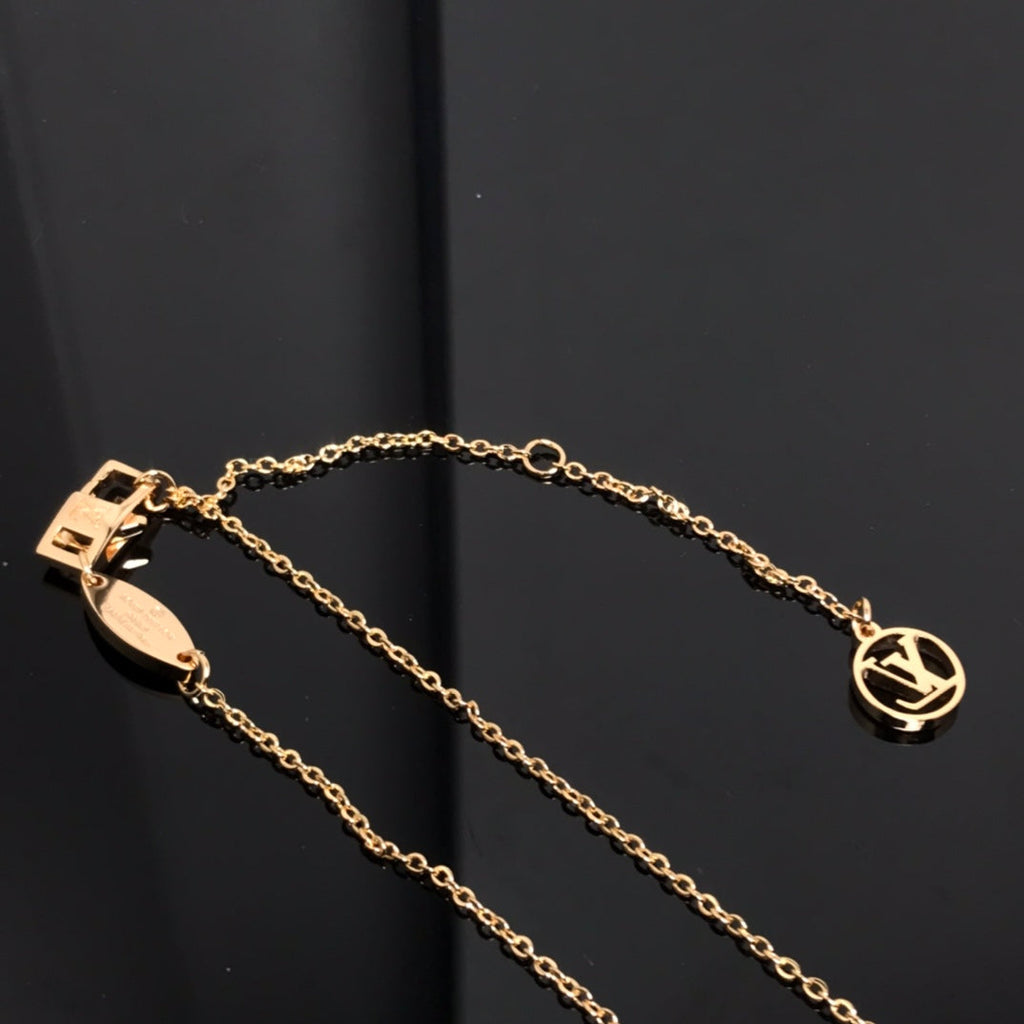 [Luxe] COLLIER OR ROSE FLEUR DE COULEUR MOP SOLEIL