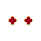 [Luxe]CLOVER MEDIUM 1 MOTIFS CARNELIAN  EARRINGS