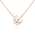 [Luxe]BUTTERFLY MOP DIAMOND NECKLACE