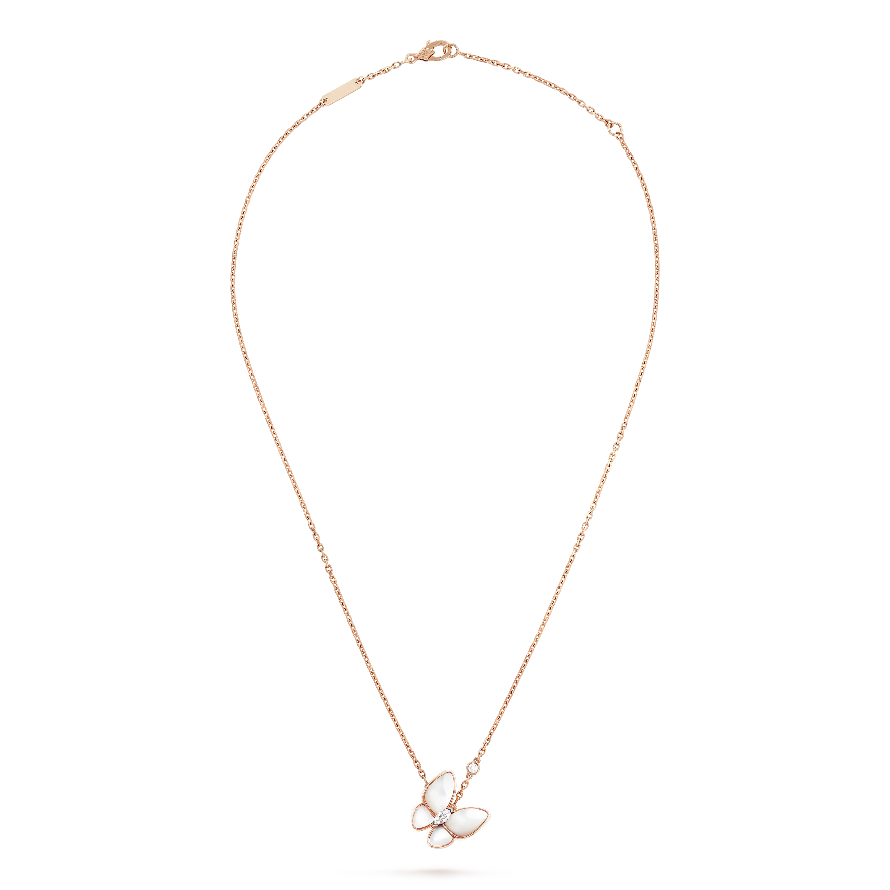 [Luxe]BUTTERFLY MOP DIAMOND NECKLACE