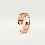 [Luxe Jewelry]LOVE 5.5MM 6 DIAMOND RING