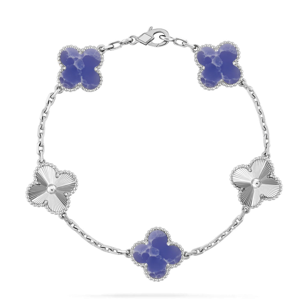 [Luxe]CLOVER 5 MOTIF BLUE VEINS BRACELET COLLECTION