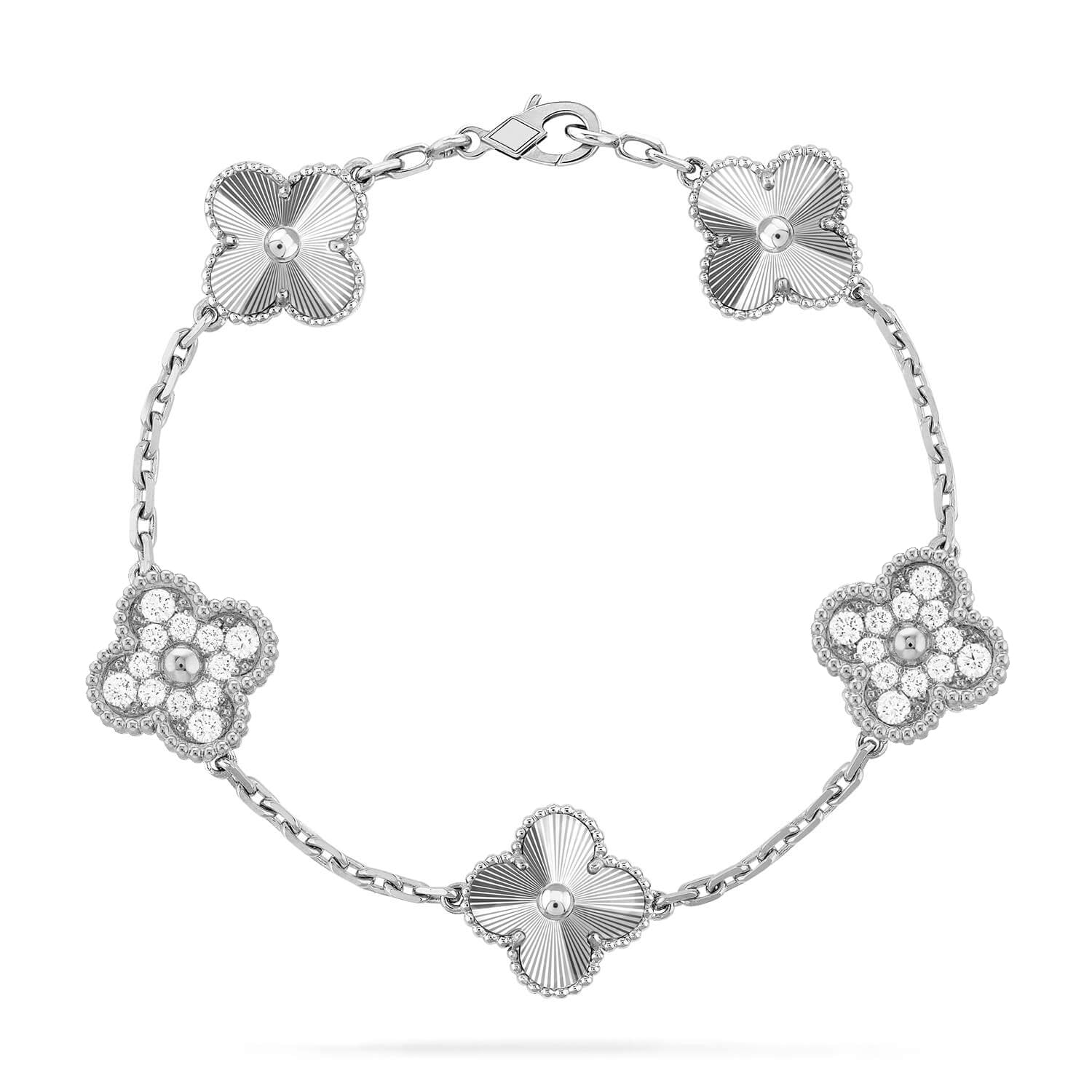 [Luxe] CLOVER 5 MOTIF LASER BRACELET COLLECTION