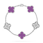 [Luxe] CLOVER 5 MOTIF VIOLET BRACELET COLLECTION