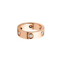 [Luxe Jewelry]LOVE 5.5MM 6 DIAMOND RING