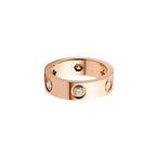 [Luxe Jewelry]LOVE 5.5MM 6 DIAMOND RING