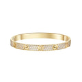 [LUXE] LOVE & JUSTE & Blue Veins Clover 5-Motif Diamond Bracelet Stack Set