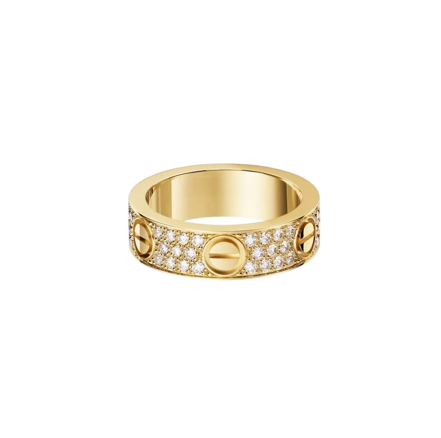 [Luxe Jewelry]LOVE RING 5.5MM DIAMONDS PAVED