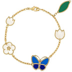 [LUXE] LOVE Brushed & Lucky Spring Butterfly 5-Motif Bracelet Stack Set