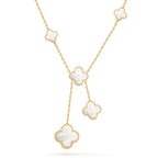 [Luxe]CLOVER MOTHER OF PEARL NECKLACE 6 MOTIF