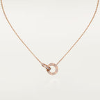 [Luxe Jewelry]LOVE  FULL DIAMOND PENDANT NECKLACE