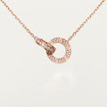 [Luxe Jewelry]LOVE  FULL DIAMOND PENDANT NECKLACE