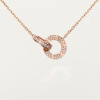 [Luxe Jewelry]LOVE  FULL DIAMOND PENDANT NECKLACE