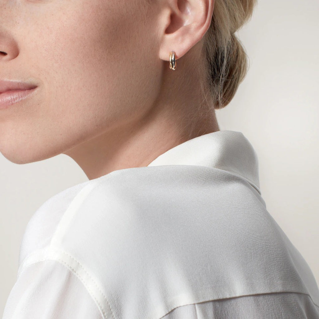 [Luxe Jewelry]TRINITY ON DIAMOND MINI EARRINGS