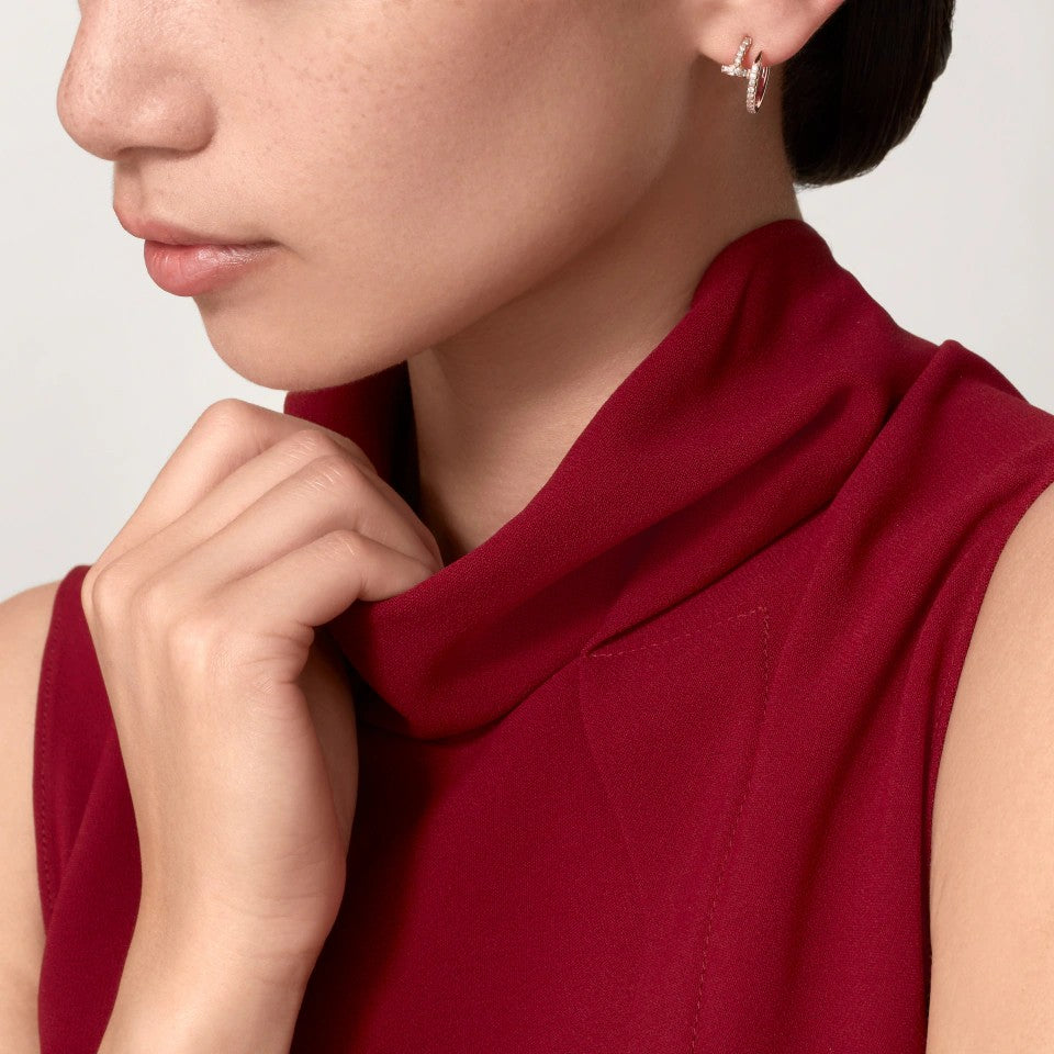 [Luxe Jewelry]JUSTE FULL DIAMOND SMALL EARRINGS