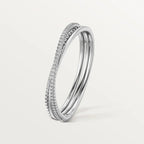 [Luxe Jewelry]ETINCELLE HALF-PAVED DIAMOND BRACELET
