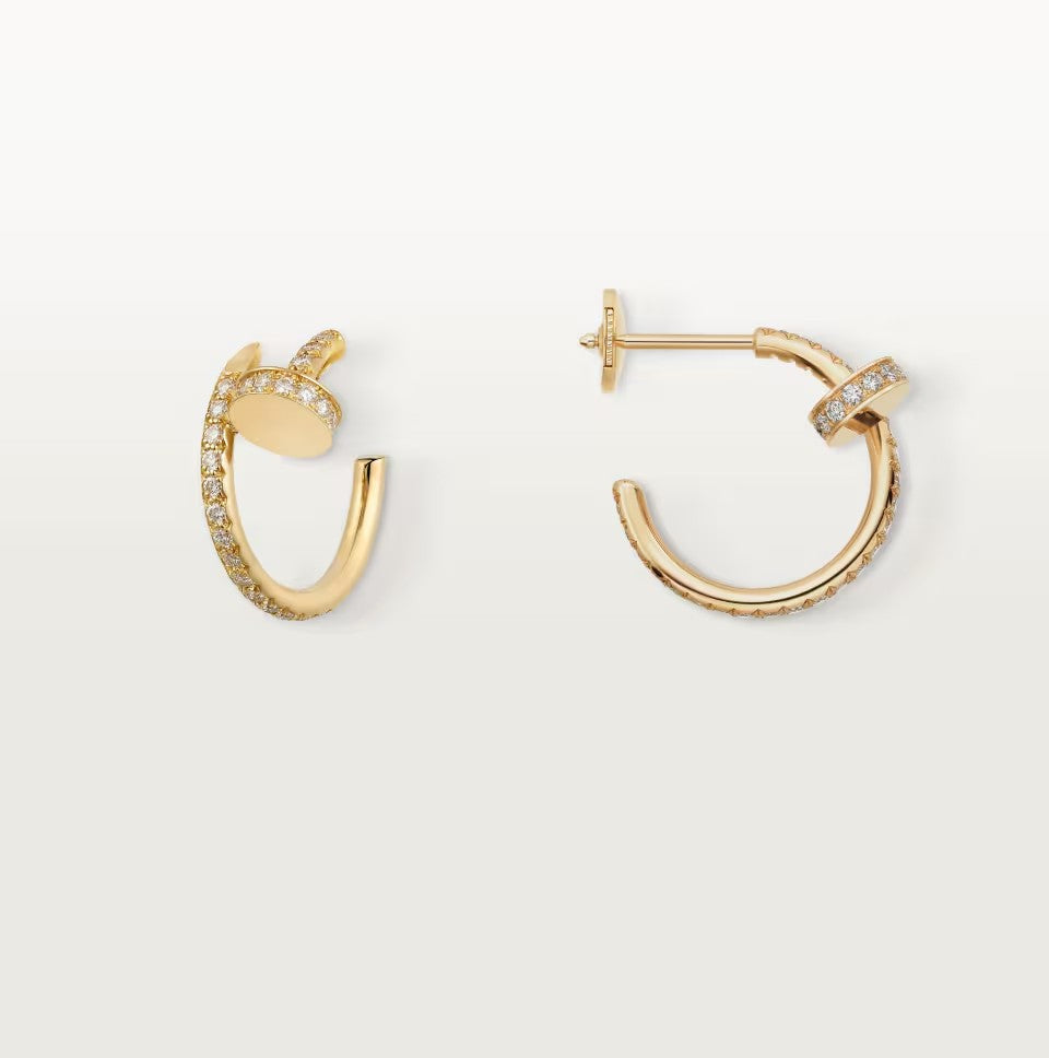 [Luxe Jewelry]JUSTE FULL DIAMOND SMALL EARRINGS