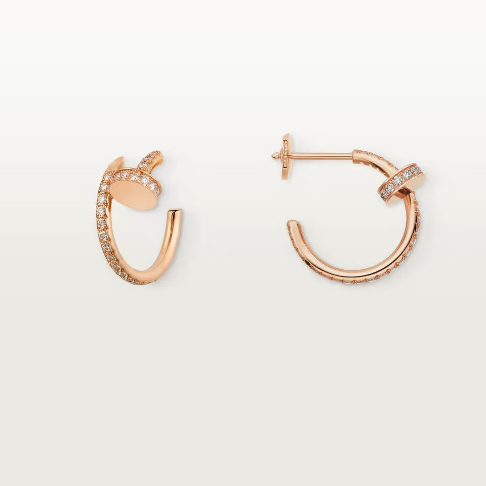 [Luxe Jewelry]JUSTE FULL DIAMOND SMALL EARRINGS