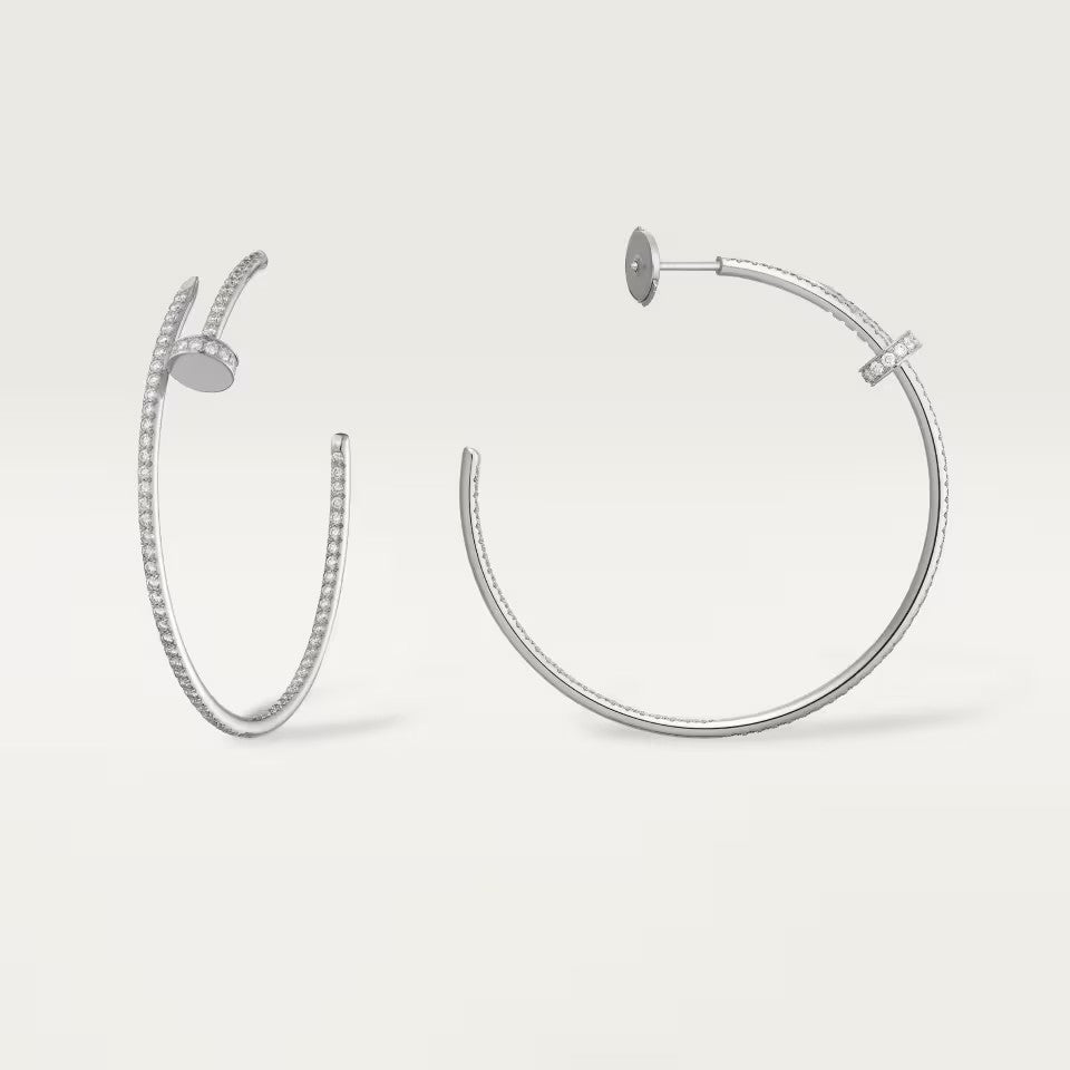 [Luxe Jewelry]JUSTE FULL DIAMOND LARGE EARRINGS