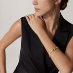 [Luxe Jewelry]PANTHERE HALF DIAMOND ON CHAIN BRACELET