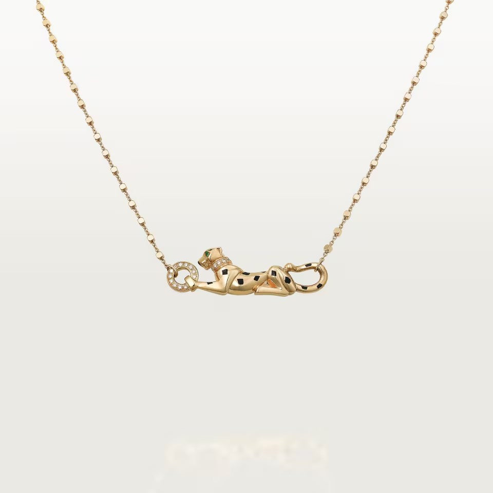 [Luxe Jewelry]PANTHERE FULL DIAMOND NECKLACE