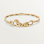 [Luxe Jewelry]PANTHERE HALF DIAMOND ON CHAIN BRACELET