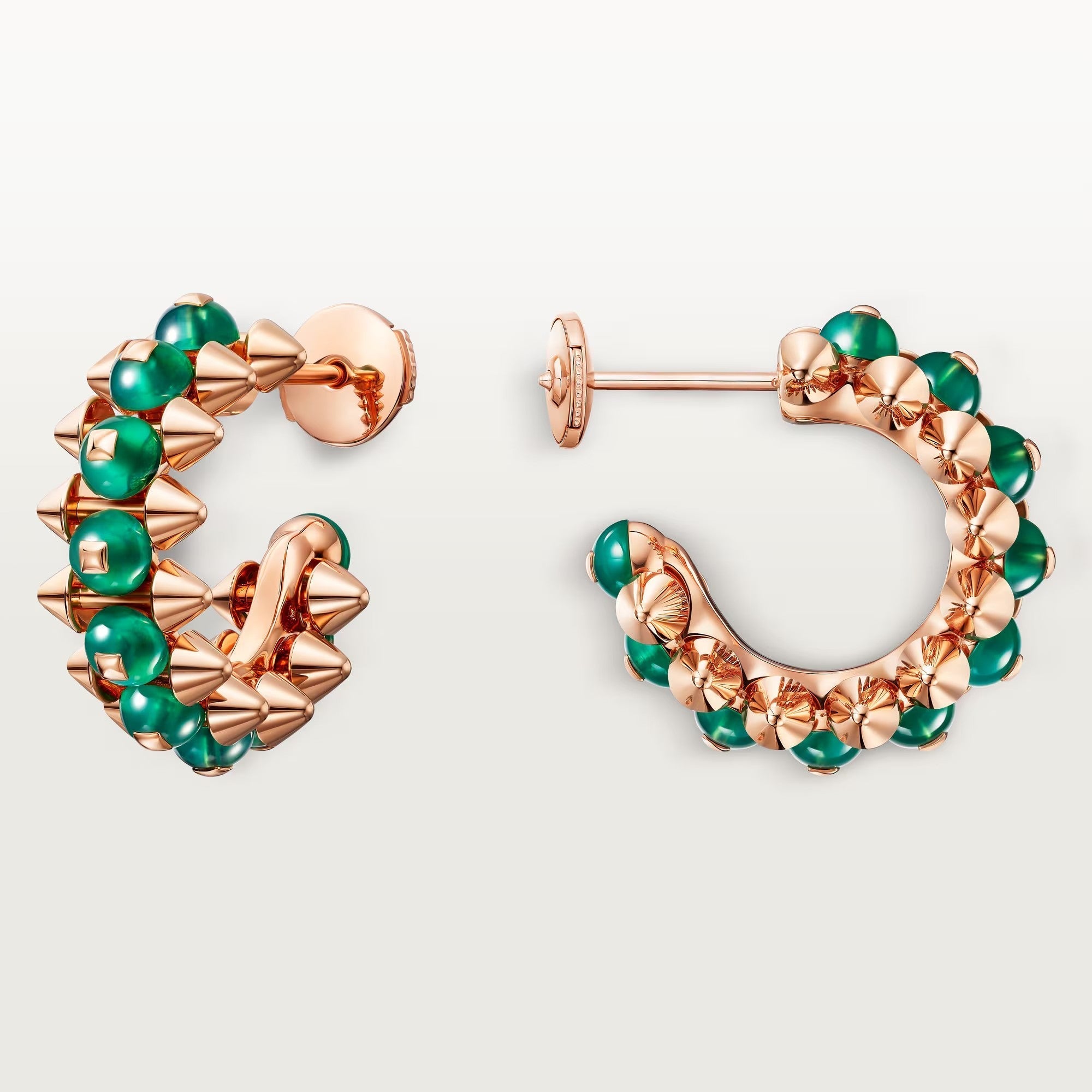[Luxe Jewelry]CLASH 7.9MM AGATE CHALCEDONY EARRINGS
