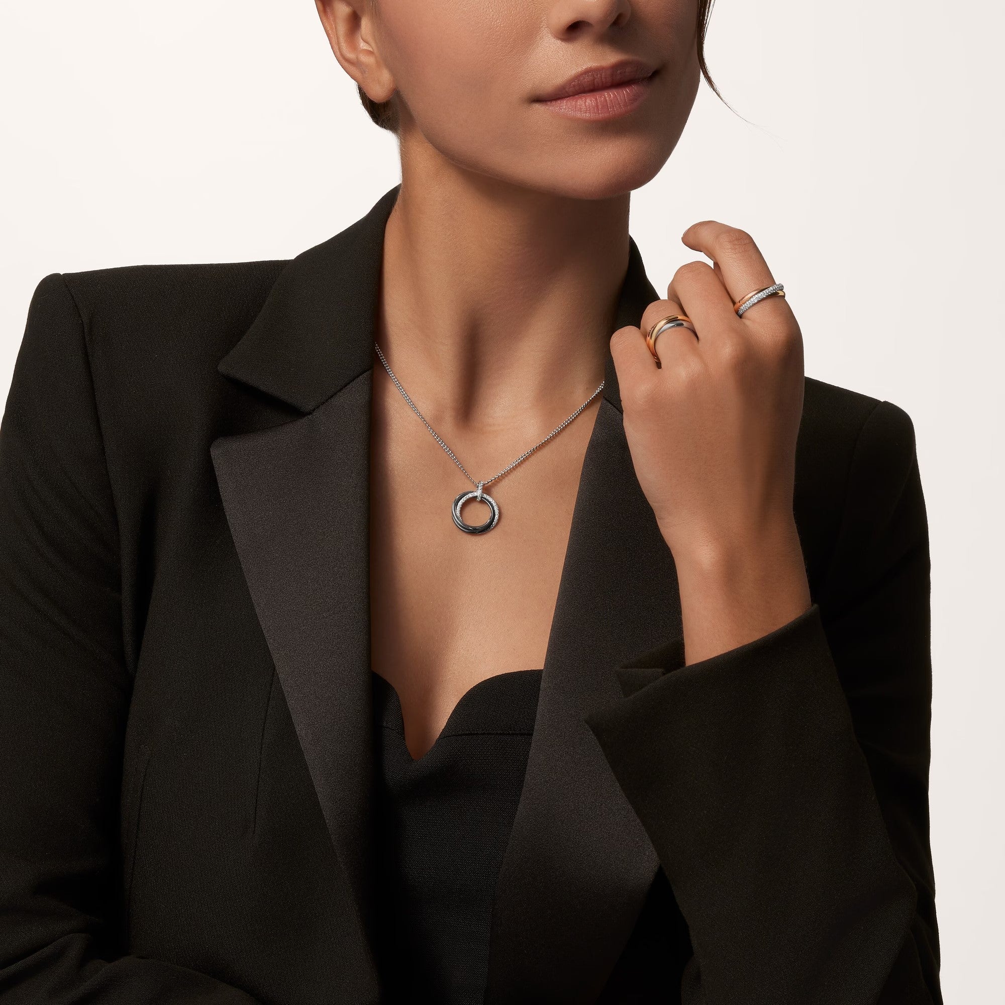 [Luxe Jewelry]TRINITY CERAMIC NECKLACE
