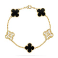 [LUXE]Clover & Clash Bracelet 3-Piece Stack set