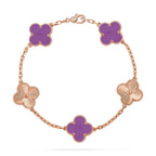 [Luxe] CLOVER 5 MOTIF VIOLET BRACELET COLLECTION