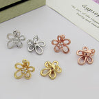 [Luxe JURI] FLOWERLACE EARRING 5 DIAMONDS