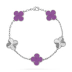 [Luxe] CLOVER 5 MOTIF VIOLET BRACELET COLLECTION