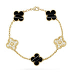 [Luxe] CLOVER 5 MOTIF PULSAR STONE BRACELET COLLECTION