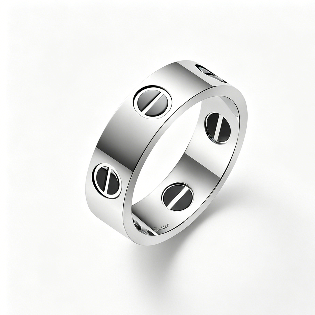 [Luxe Jewelry]LOVE RING 5.5MM NO DIAMONDS  CERAMIC