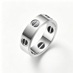 [Luxe Jewelry]LOVE RING 5.5MM NO DIAMONDS  CERAMIC