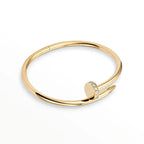[LUXE] Clover & Love & Juste 3-Piece Gold Bracelet Stack Set