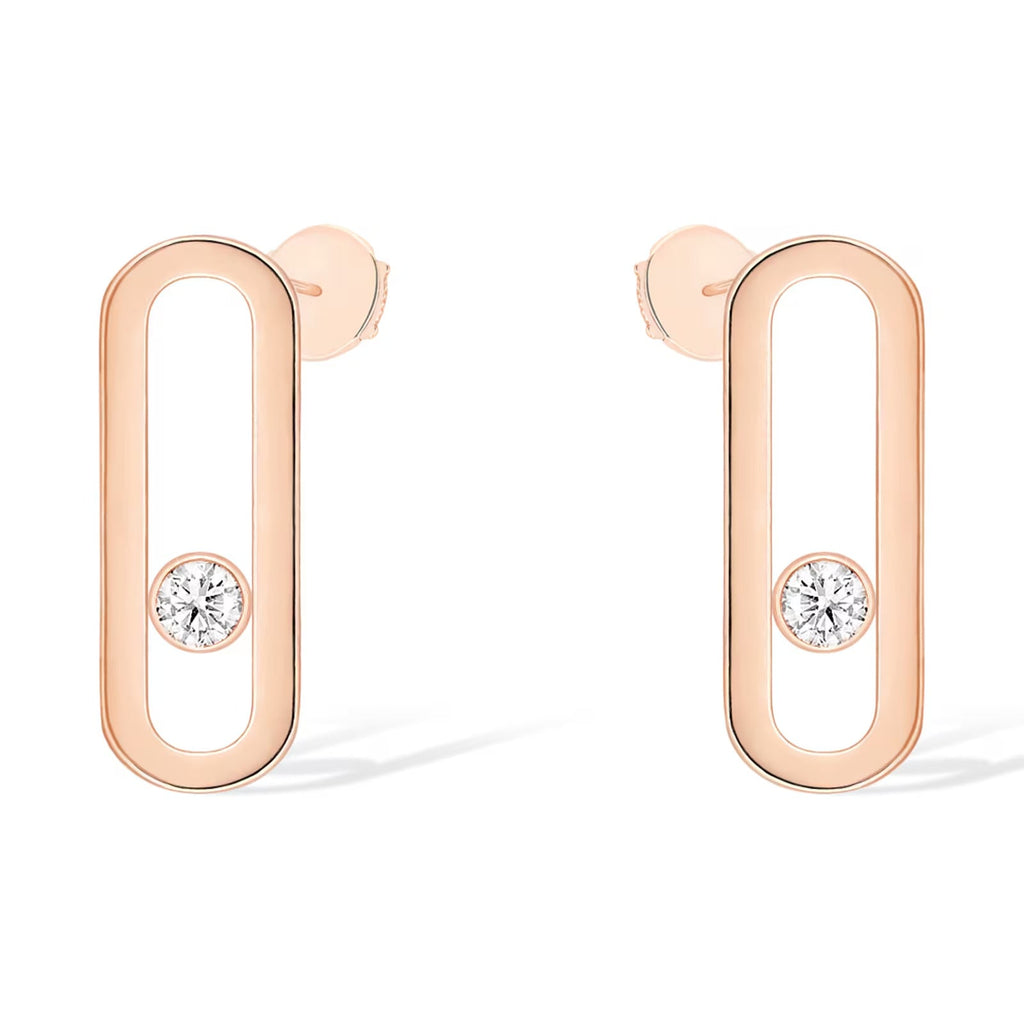 [LUXE]MOVE UNO SMALL 1 DIAMOND EARRINGS
