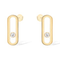 [LUXE]MOVE UNO SMALL 1 DIAMOND EARRINGS