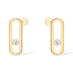 [LUXE]MOVE UNO SMALL 1 DIAMOND EARRINGS