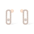 [LUXE]MOVE UNO STUD DIAMOND PAVED EARRINGS