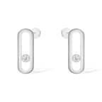 [LUXE]MOVE UNO SMALL 1 DIAMOND EARRINGS