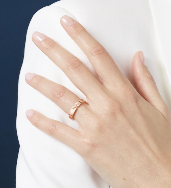 [Luxe]BAGUE ALLIANCE LIENS VIDENCE DIAMANT 4MM