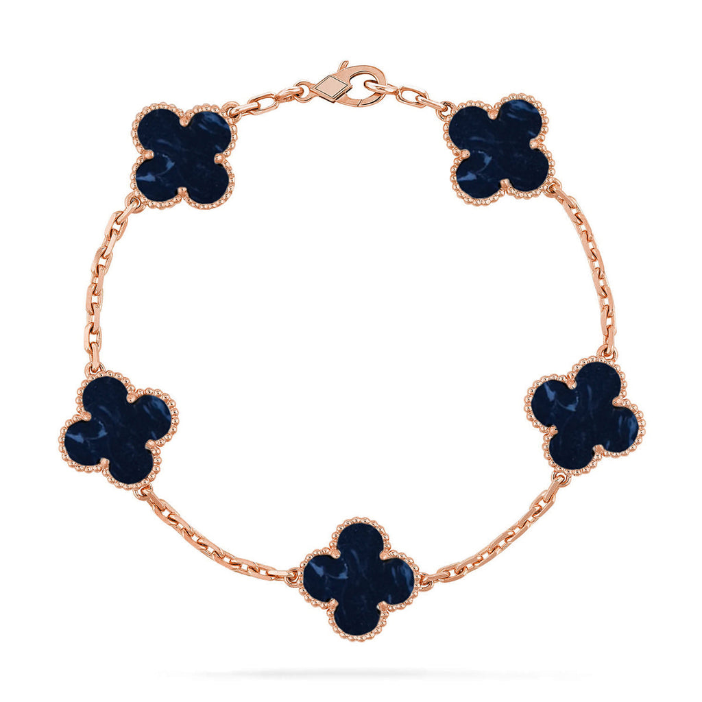 [Luxe]CLOVER 5 MOTIF PIETERSITE BRACELET COLLECTION