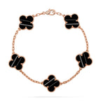 [Luxe] CLOVER 5 MOTIF PULSAR STONE BRACELET COLLECTION
