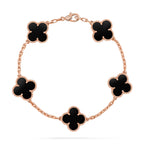 [Luxe] CLOVER 5 MOTIF ONYXS BRACELET COLLECTION
