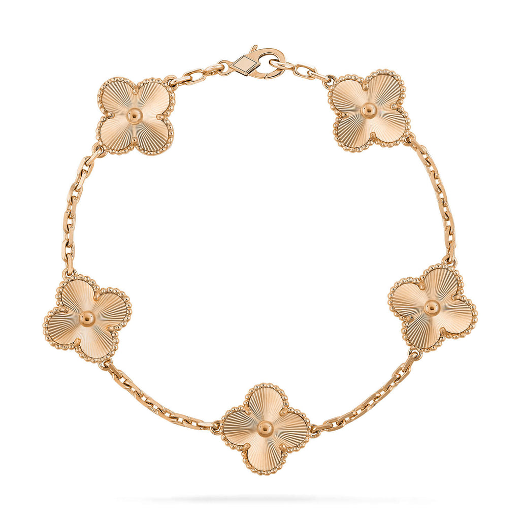 [Luxe] CLOVER 5 MOTIF LASER BRACELET COLLECTION