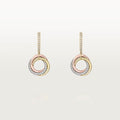 [Luxe Jewelry]TRINITY HALF DIAMOND  EARRINGS